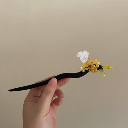 玉兔桂花中式髮簪｜古風盤髮髮飾【SH系列】
