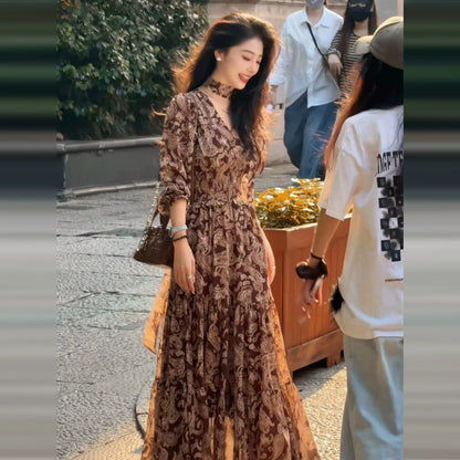 【ワンピース】ウエストマーク 春 秋 冬 細見え 長袖 ワンピース 【SHシリーズ】