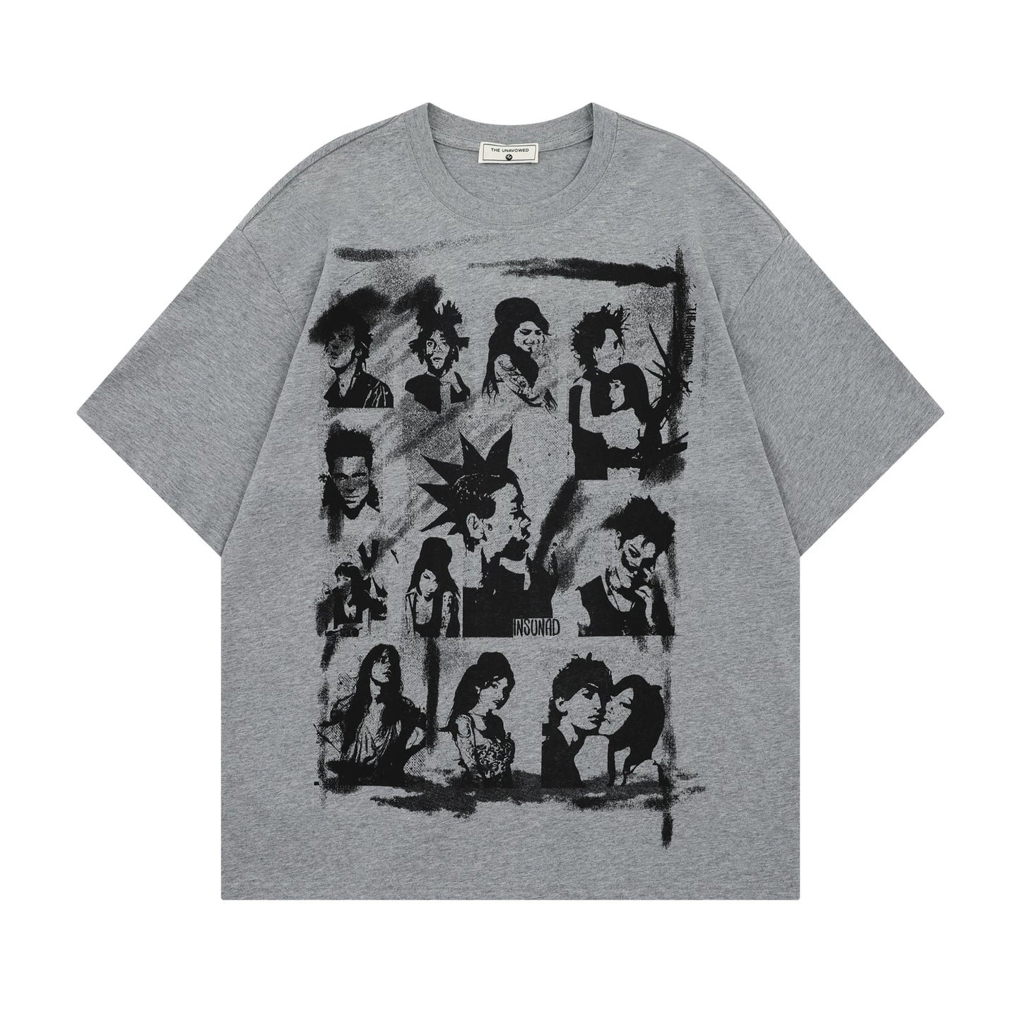 【トップス】アメリカンレトロ 落書きプリント 半袖Tシャツ レディース 夏 ゆったり カジュアル【FCシリーズ】【15〜20日発送】