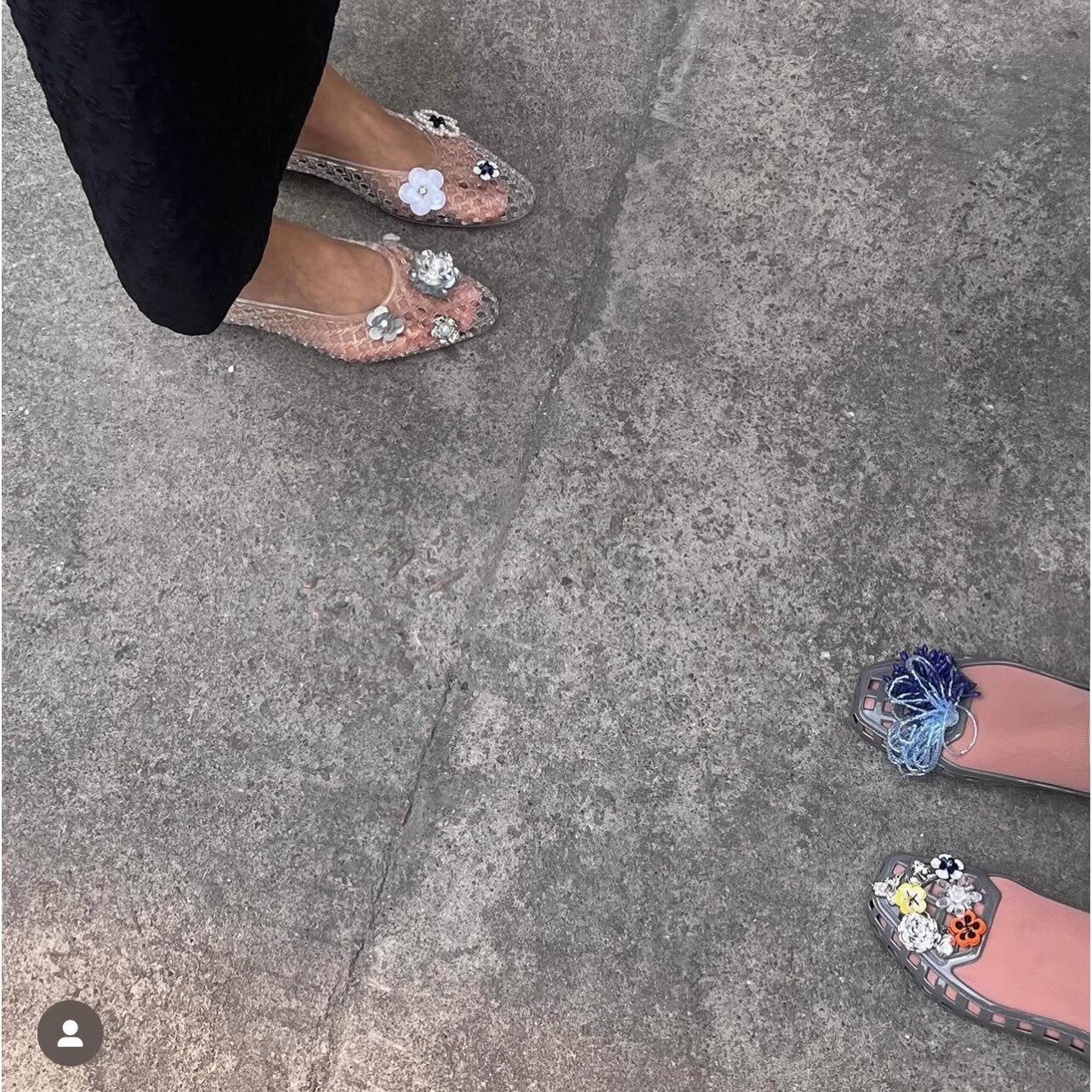 【シューズ】夏 ポインテッドトゥ ホールデザイン DIY対応 ホールサンダル 【JZシリーズ】