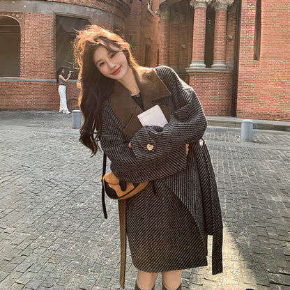 【アウター】春 秋 冬 高級感 レトロ 気質よい 厚手 合わせやすい コート【JZシリーズ】