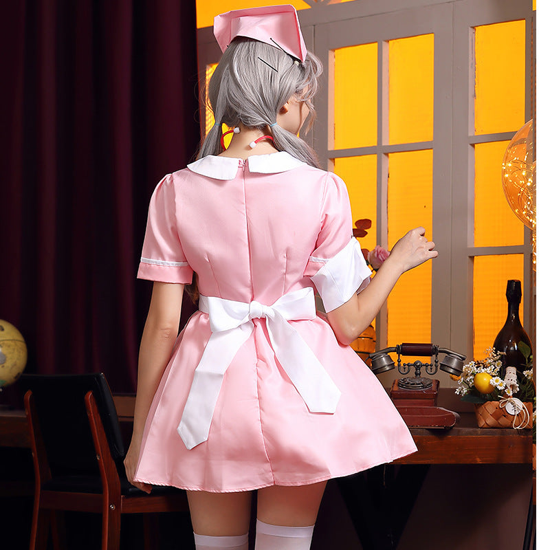 【ハロウィン】ナース コスチューム メイド ナースドレス 医療職 コスプレ パーティー衣装 レディース