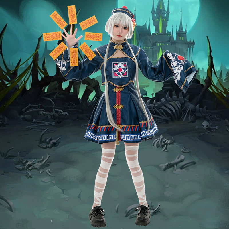 【ハロウィン】二次元 可愛い ゾンビ ロリータ メイド服 ワンピース cosplay ゲーム アニメ衣装