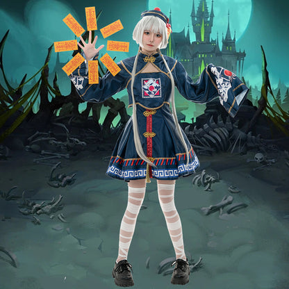 【ハロウィン】二次元 可愛い ゾンビ ロリータ メイド服 ワンピース cosplay ゲーム アニメ衣装