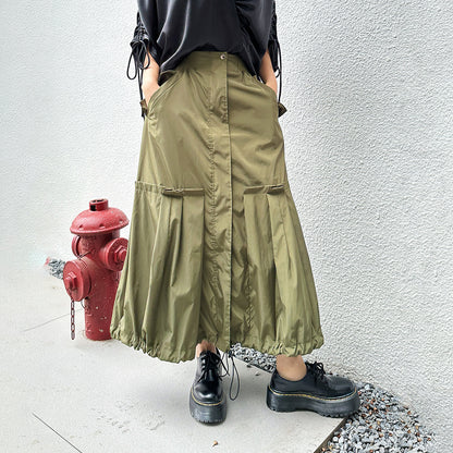 【ボトムス】春 秋 夏 スイートクール風 バルーンシルエット Aラインスカート 【AHシリーズ】