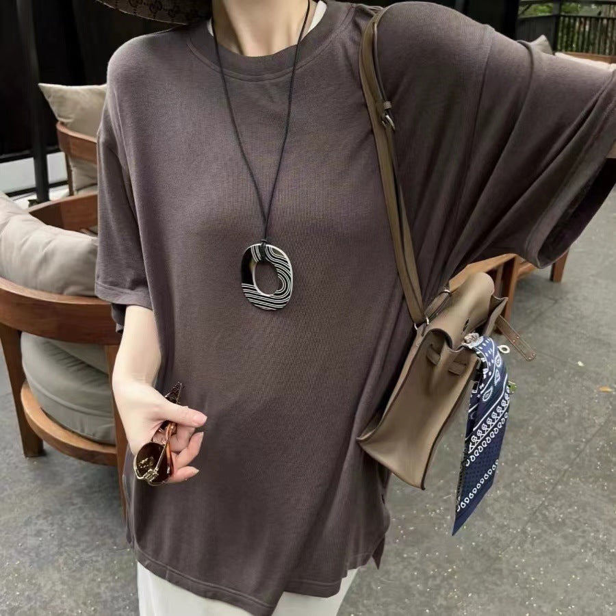 【トップス】高品質 シンプル ゆったり 夏コーデにぴったりの着回し抜群 半袖 Tシャツ【JZシリーズ】