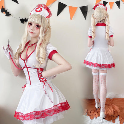 【ハロウィン】衣装 レディース セクシー ナース ドレス ゾンビ コスチューム 医者 パフォーマンス