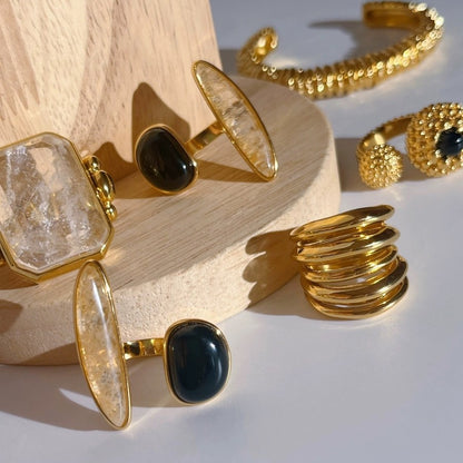 【グッズ】個性派デザイン・欧米風エレガントオープンリング