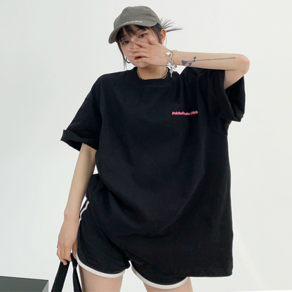 【25SS】【15～20日内発送】【トップス】アメリカンスタイル レトロ プリント ゆったり Ｔシャツ【FCシリーズ】