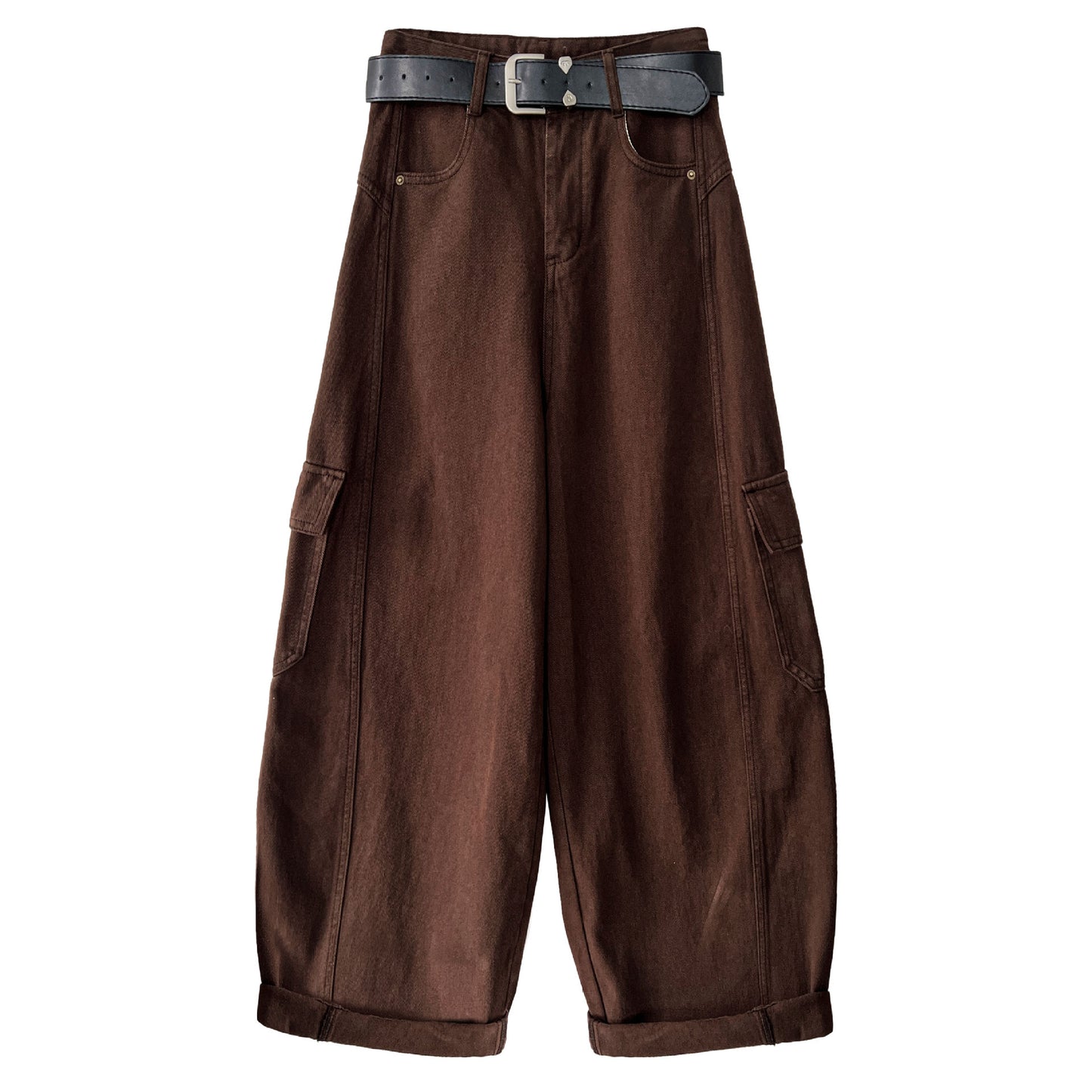【ボトムス】春 秋 冬 ワーク風 レトロ 大きめポケット ワイドパンツ 【JZシリーズ】
