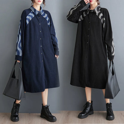 【ワンピース】ポロカラー デニム 切り替え シャツワンピース 【JZシリーズ】
