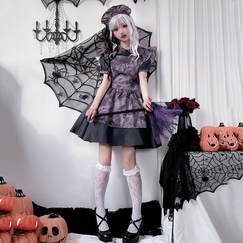 ハロウィン】南瓜ウィッチコスプレ・ホラードール・メイド風・ダーク