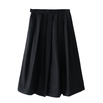 【ボトムス】春 秋 冬 ハイウエスト Aライン プリーツスカート 【AHシリーズ】