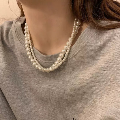 雙層珍珠項鍊｜復古優雅疊戴感飾品