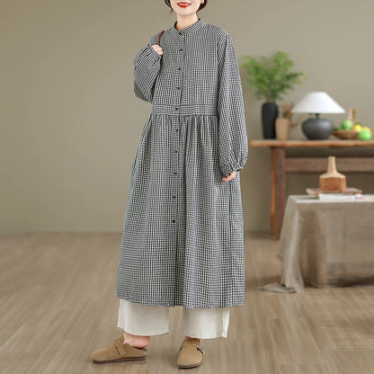 【ワンピース】ひざ下丈 ミモレ丈  レトロ ウエストシェイプ 長袖 ワンピース 【JZシリーズ】