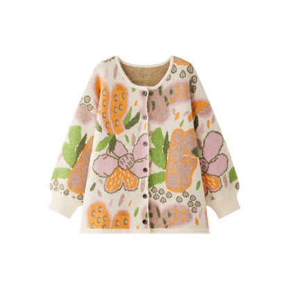 【トップス】春秋冬 日常に溶け込む ファッション プリント ニット生地 カーディガン【SNシリーズ】