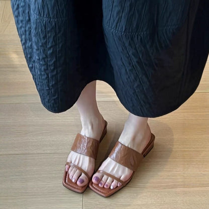 【シューズ】韓国風 レトロ カジュアル リゾート オープントゥ サンダル