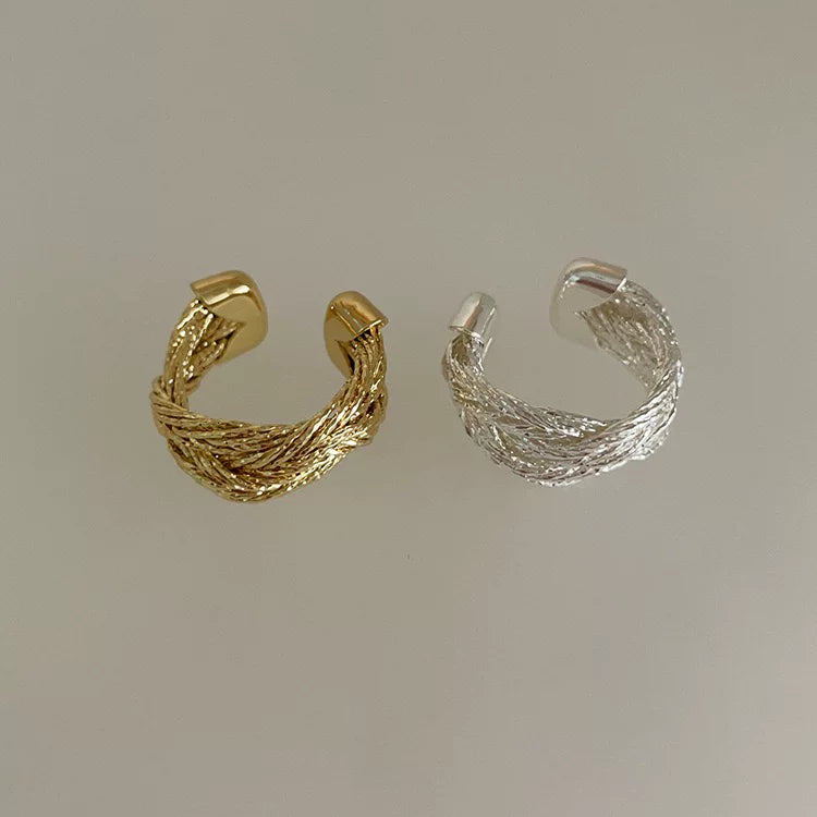 【🎁 B2G1｜先行スタート！】【グッズ】ヨーロッパ ヴィンテージ 編み込み リング レディース シンプル 個性
