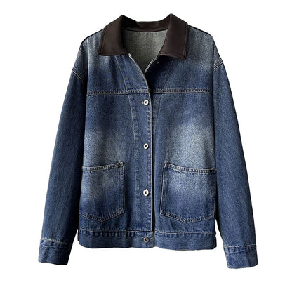 【アウター】春 秋 切り替え ラシャ生地 レトロ ジャケット 【JZシリーズ】