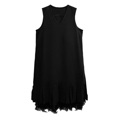 【ワンピース】春 秋 冬 Vネック レース  Aライン ワンピース 【AHシリーズ】