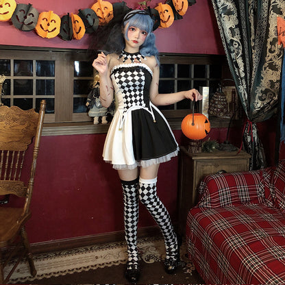 【ハロウィン】コスプレ サーカス ジョーカー パフォーマンス衣装 演出用 役柄扮装 レディース