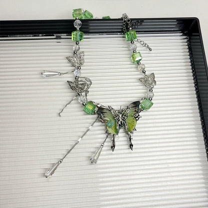 【🎁 B2G1｜先行スタート！】【グッズ】蝶モチーフ ネックレス レディース クール感 鎖骨ネックレス 精緻 チョーカー