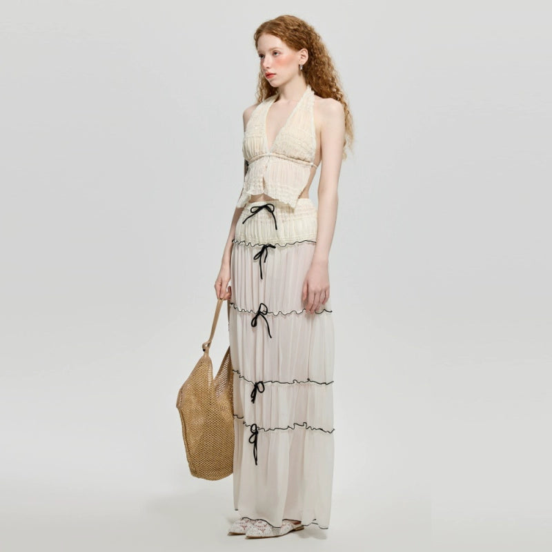 【グッズ】夏 リゾートビーチ向け セパレート ビキニトップ＋ショーツ＋スカート 3点セット 水着 【SHシリーズ】