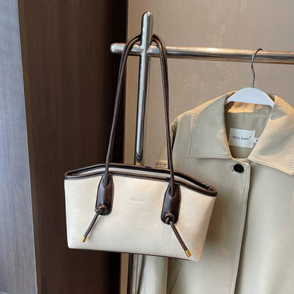 4色展開【バッグ】高見えヴィンテージ風 大容量トートバッグ 2025春夏新作 通勤＆肩掛けOK