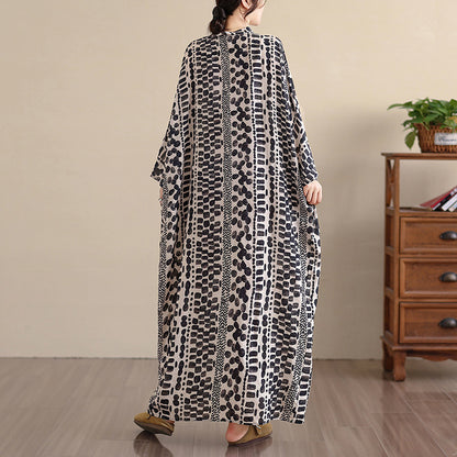 期間限定🍂60%OFF【ワンピース】レトロ花柄Vネックロングワンピース レディース 初秋新作 大きいサイズ リゾート 体型カバー シンプル【SHシリーズ】
