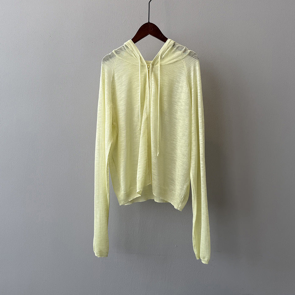 [外套] 夏季防曬連帽針織外套 [SN系列] 