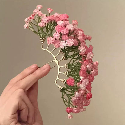 ❀つけた瞬間、主役確定！【グッズ】満天星フラワーかんざし 新中式ヘアアクセサリー さりげなく華やぐ 甘め上品 髪飾り レディース【SHシリーズ】