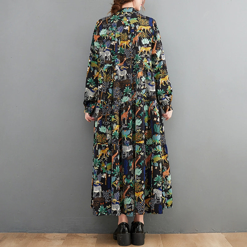 【ワンピース】大きいサイズ  上質感＆大人可愛い シルエットすっきり カジュアル花柄 【SHシリーズ】