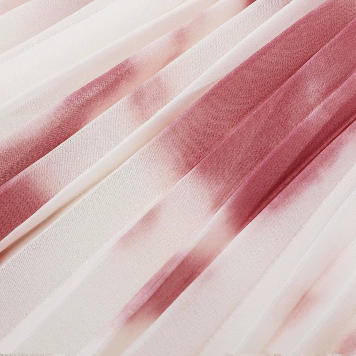 【ワンピース】【10～15日内発送】タイダイ染め レッド 海辺リゾート ノースリーブワンピース【SHシリーズ】