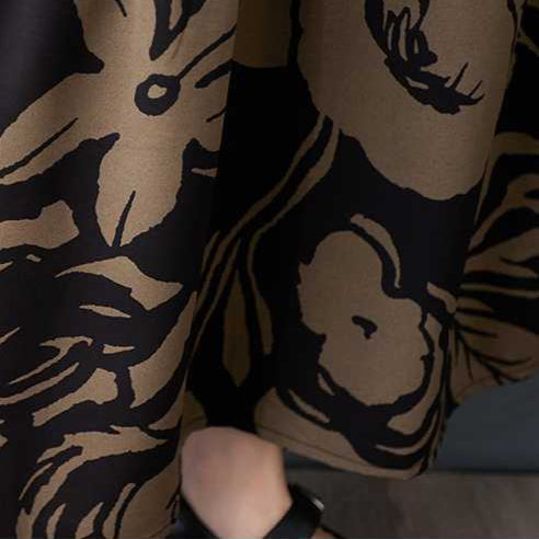 【ワンピース】春 秋 冬 プリント 花柄 フレアタイプ 長袖 ワンピース 【SHシリーズ】