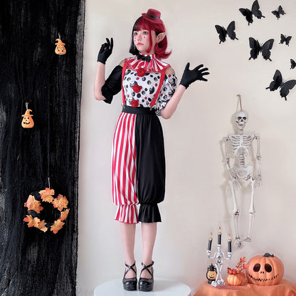 【ハロウィン】衣装 サーカス ピエロ コスプレ 大人用 魔術師 舞台 パフォーマンス コスチューム