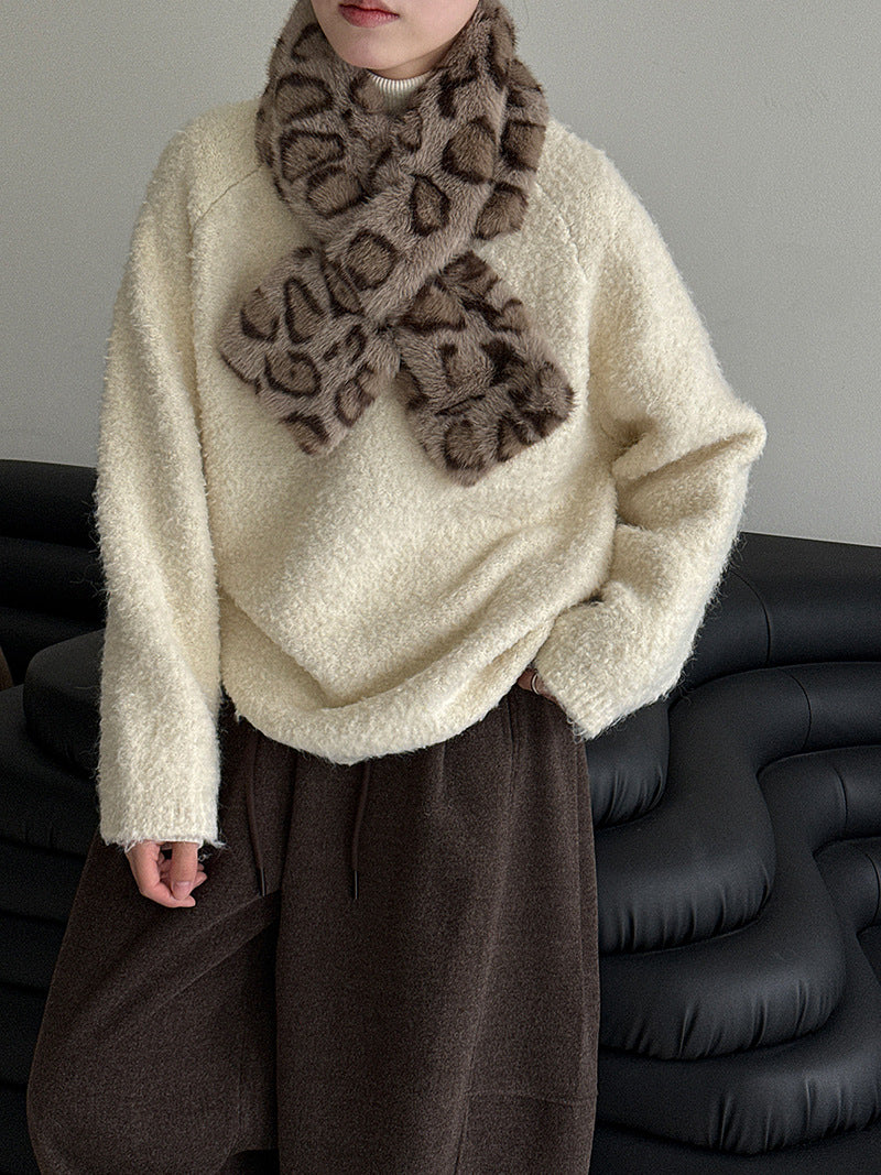 【トップス】ウール粒ボア風 プルオーバー セーター 【JZシリーズ】