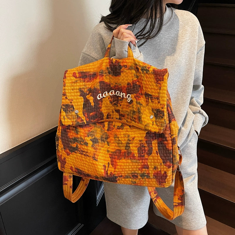 【バッグ】🌟タイダイ染め＆小さめデザイン💫大容量ナイロンリュック レディース 旅行・通学 新作 ショルダーバッグ バックパック