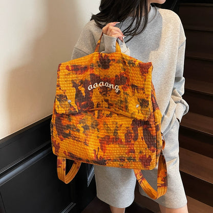 【バッグ】🌟タイダイ染め＆小さめデザイン💫大容量ナイロンリュック レディース 旅行・通学 新作 ショルダーバッグ バックパック