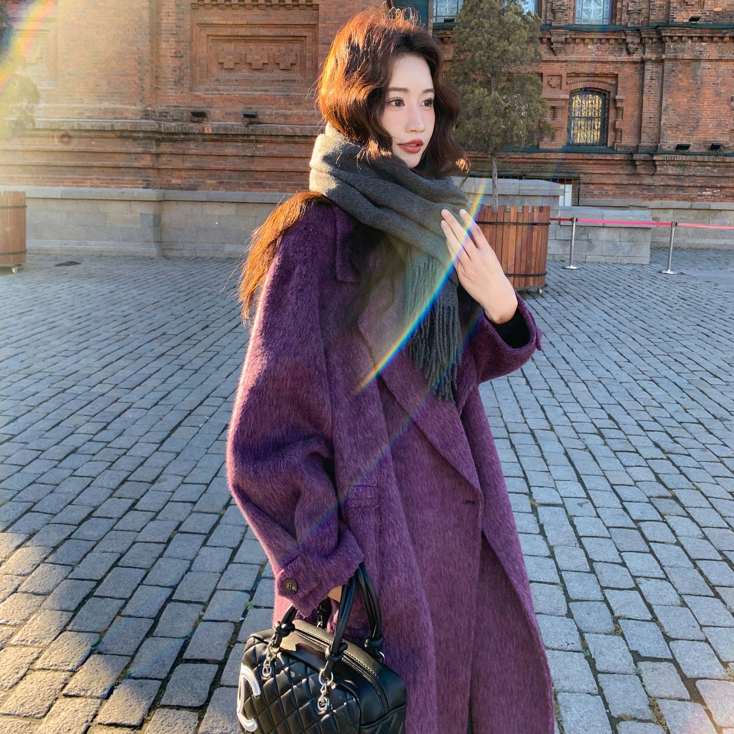 【アウター】上質感◎ ダブルフェイスウールコート レディース 秋冬 ロング丈 韓国風【JZシリーズ】