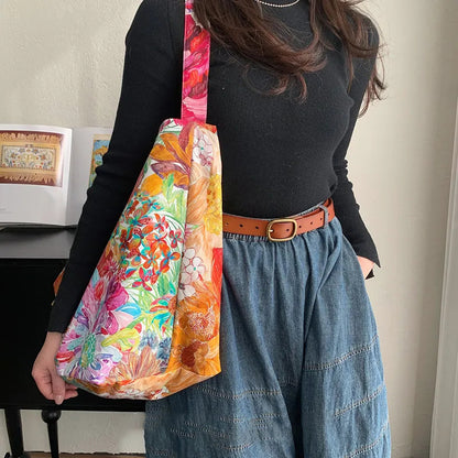 🌟最適コーデアイテム！【バッグ】超大容量 キャンバストート 通勤・カジュアル ワンショルダー＆ハンドバッグ【SHシリーズ】