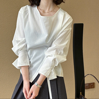 【トップス】春秋 韓国風 新作 シンプル 着痩せ シャツ【JZシリーズ】