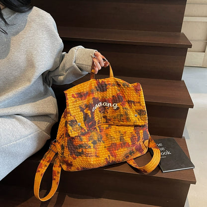 【バッグ】🌟タイダイ染め＆小さめデザイン💫大容量ナイロンリュック レディース 旅行・通学 新作 ショルダーバッグ バックパック