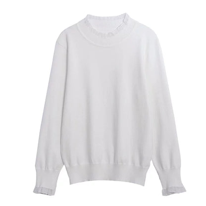 【トップス】◎インナー必須◎ レース切り替えメッシュニット Tシャツ【JZシリーズ】