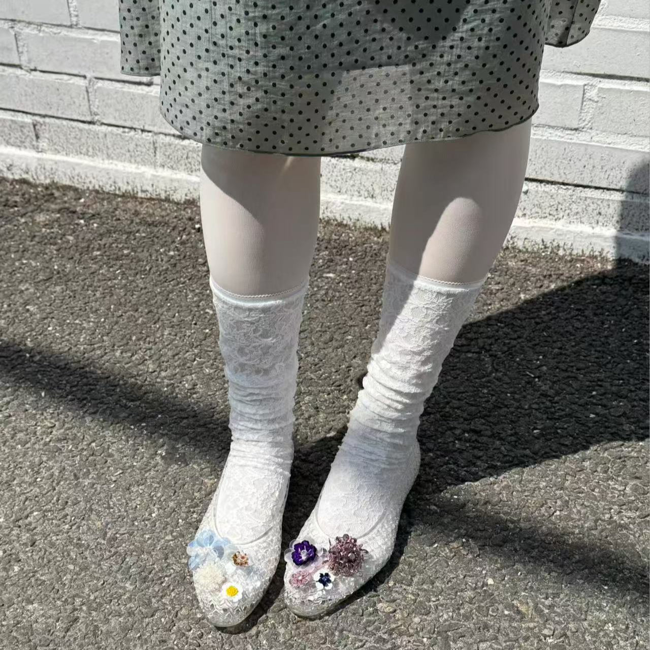 【シューズ】夏 ポインテッドトゥ ホールデザイン DIY対応 ホールサンダル 【JZシリーズ】