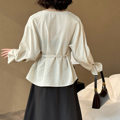 【トップス】春秋 韓国風 新作 シンプル 着痩せ シャツ【JZシリーズ】