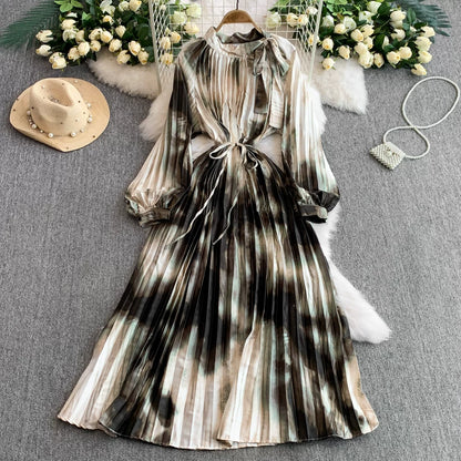 【ワンピース】【1枚で主役級】フレンチ・レトロ・マキシワンピース ✨ 着痩せ叶う、大人の花柄【SHシリーズ】
