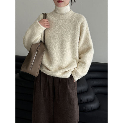 【トップス】ウール粒ボア風 プルオーバー セーター 【JZシリーズ】