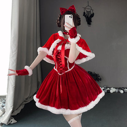 【クリスマス】プレゼントは私！ セクシー グリーン チューブトップワンピース 新年勝負ドレス