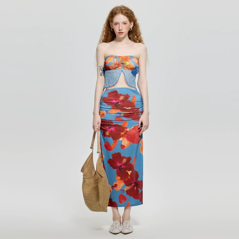 【グッズ】夏 ギャル系 ビキニ 水着＋スカート＋ショーツ 3点セット【SHシリーズ】