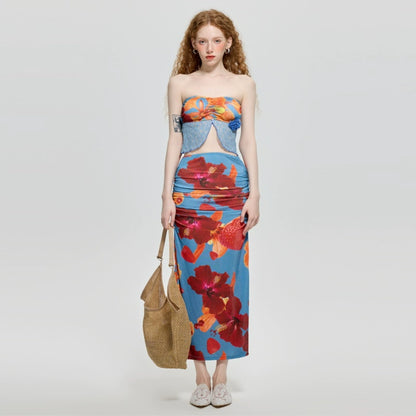 【グッズ】夏 ギャル系 ビキニ 水着＋スカート＋ショーツ 3点セット【SHシリーズ】